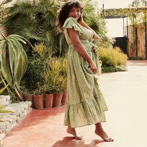 Doen Marfa Dress Medium in Green